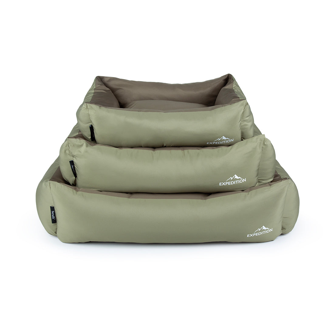 Scruffs Expedition Khaki Green Dog Box Bed