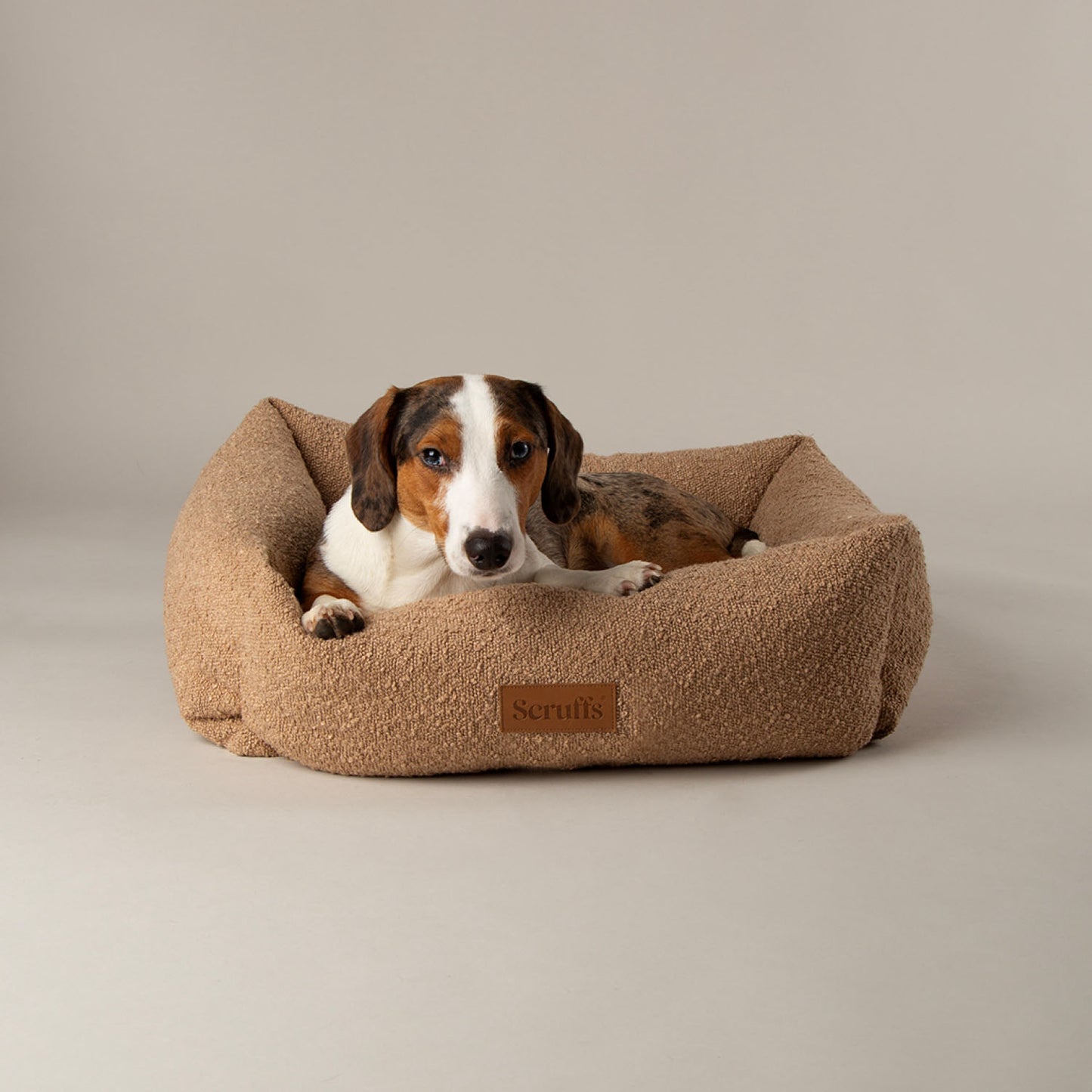 Scruffs Boucle Desert Tan Dog Bed