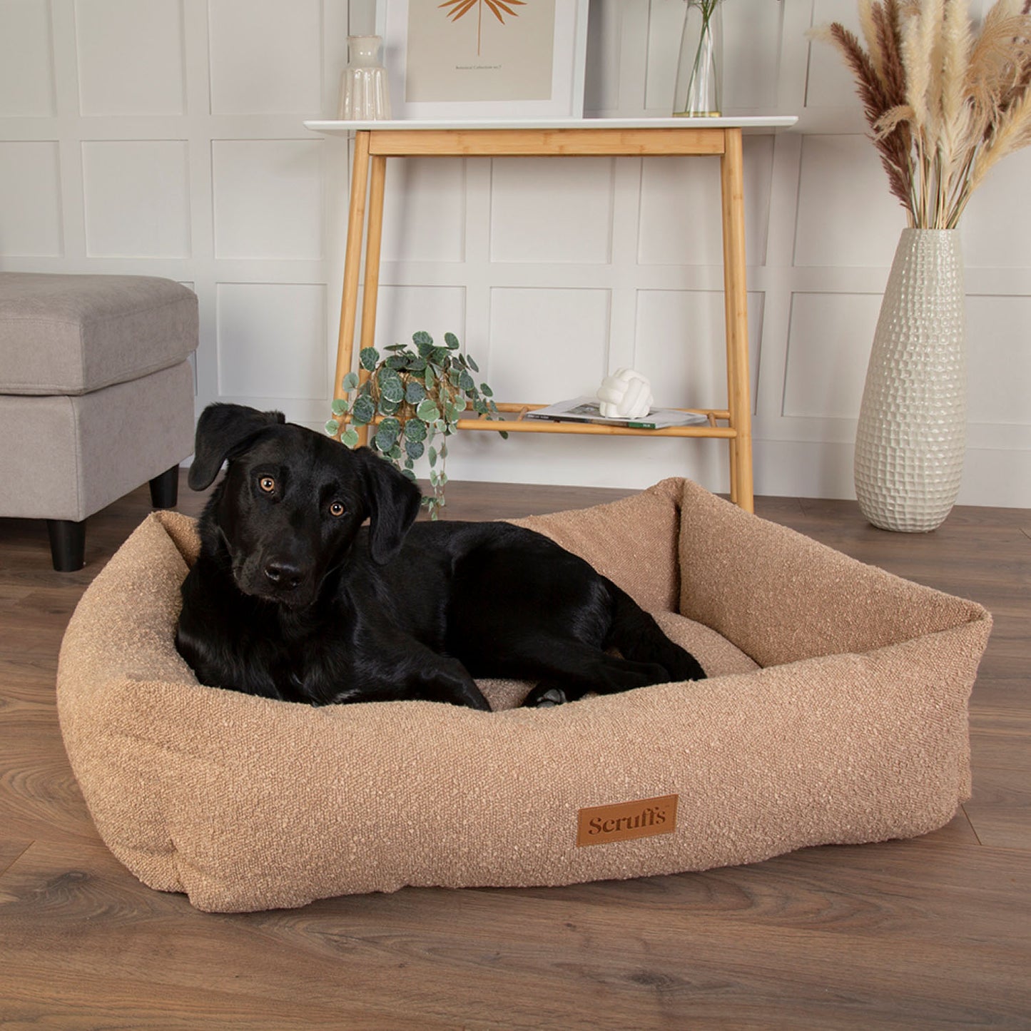 Scruffs Boucle Desert Tan Dog Bed