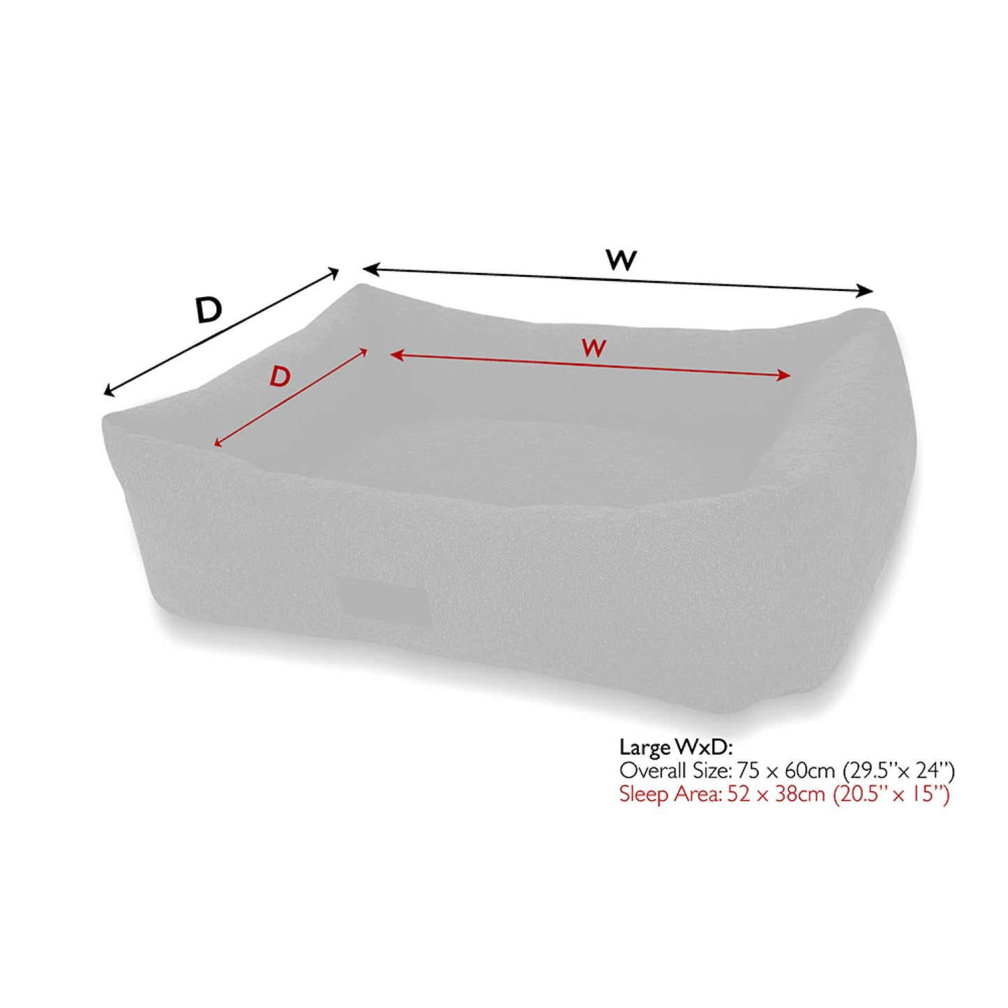 Scruffs Boucle Ivory Dog Bed