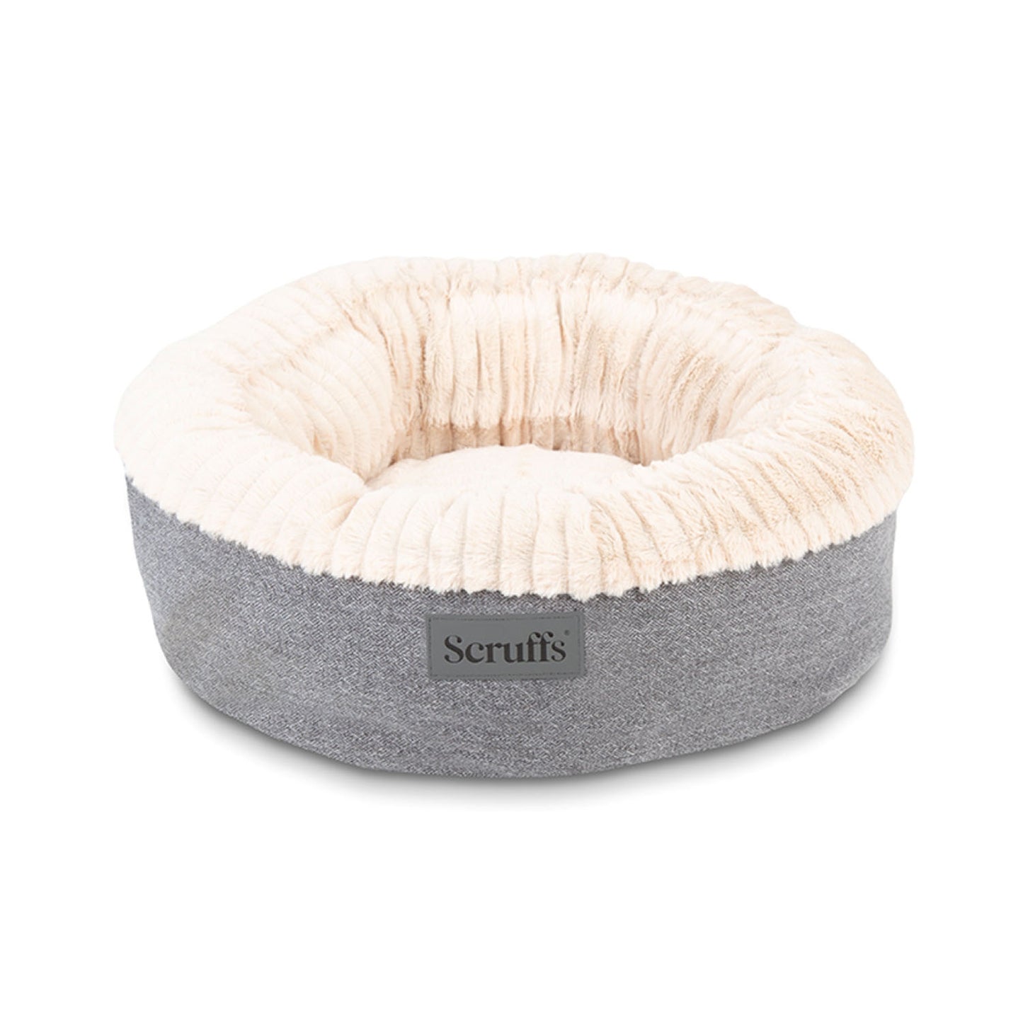 Scruffs Ellen Light Grey Pet Donut Bed