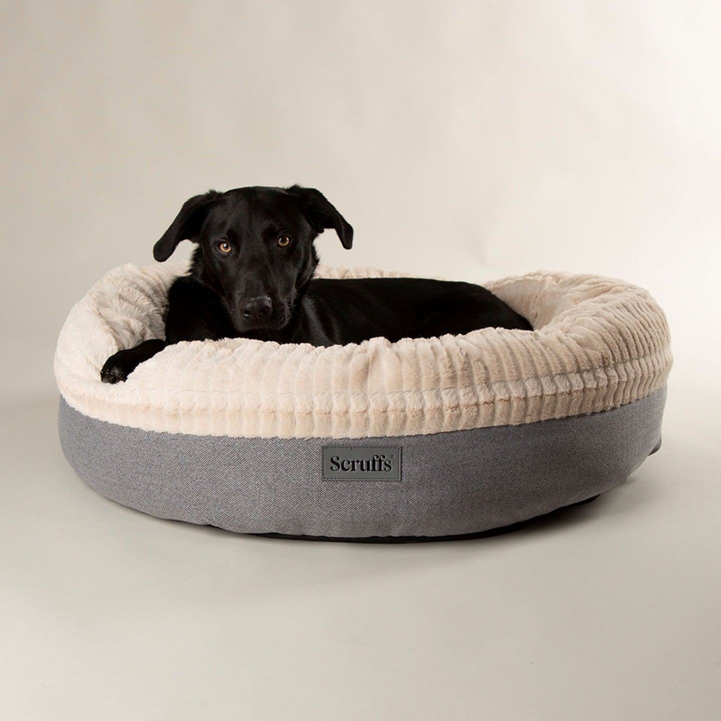 Scruffs Ellen Light Grey Pet Donut Bed