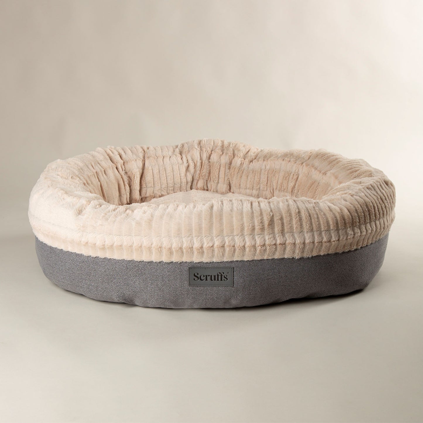 Scruffs Ellen Light Grey Pet Donut Bed