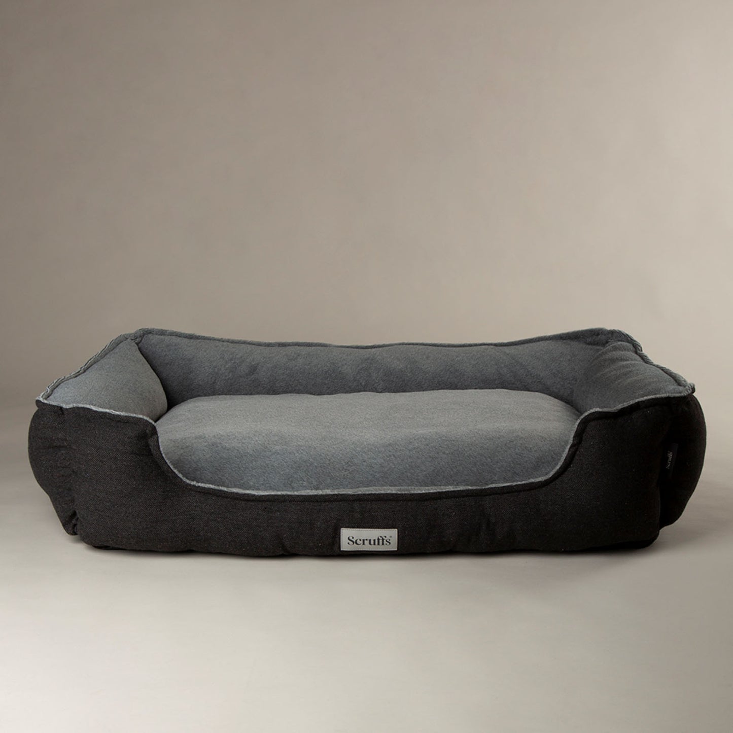 Scruffs Harvard Graphite Memory Foam Water Resistant Box Dog Bed