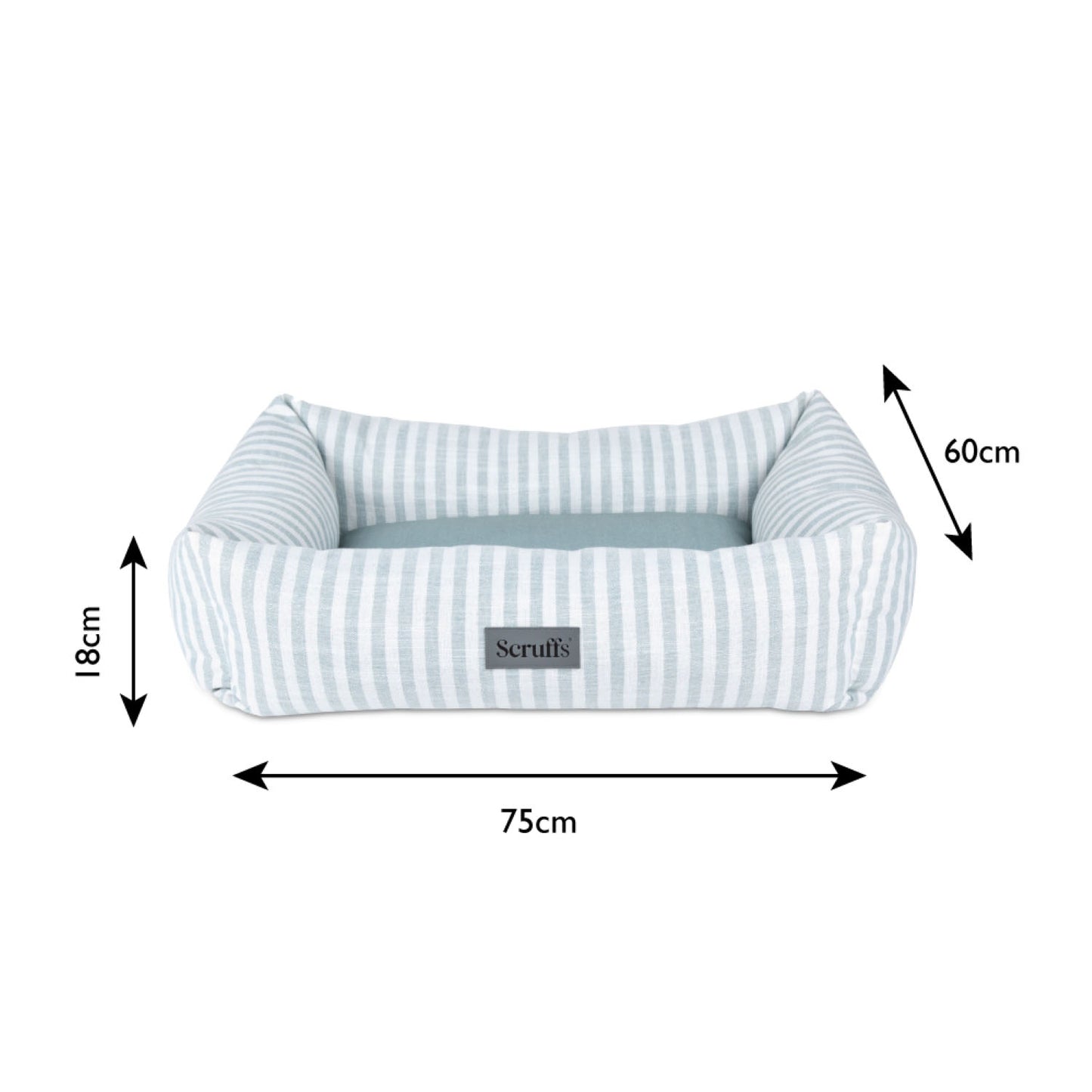 Scruffs Coastal Green Stripe Pet Dog Bed