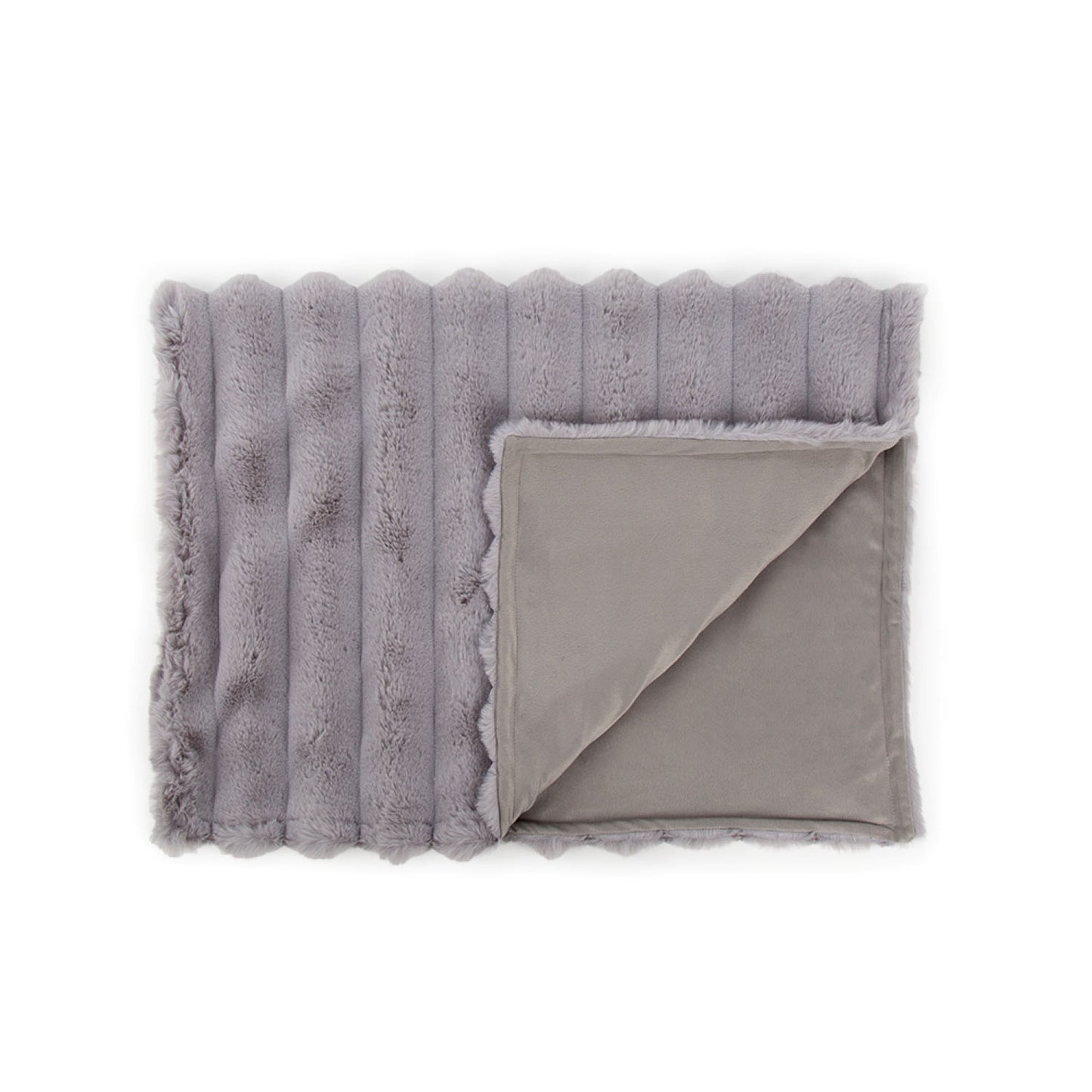 Scruffs Aspen Grey Faux Fur Pet Blanket