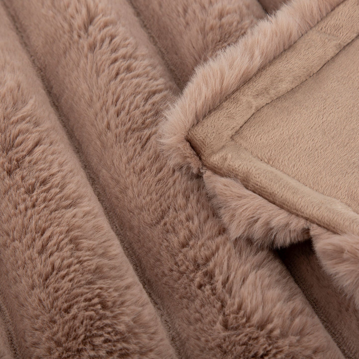 Scruffs Aspen Taupe Faux Fur Pet Blanket