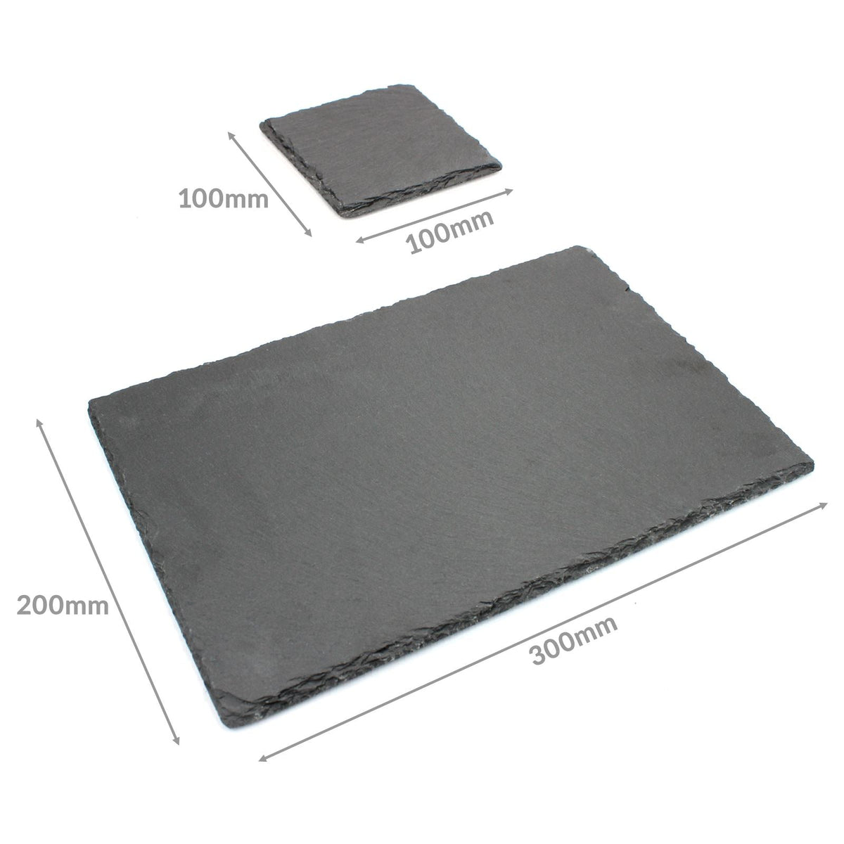 Natural Slate Placemats & Coasters - 16pc