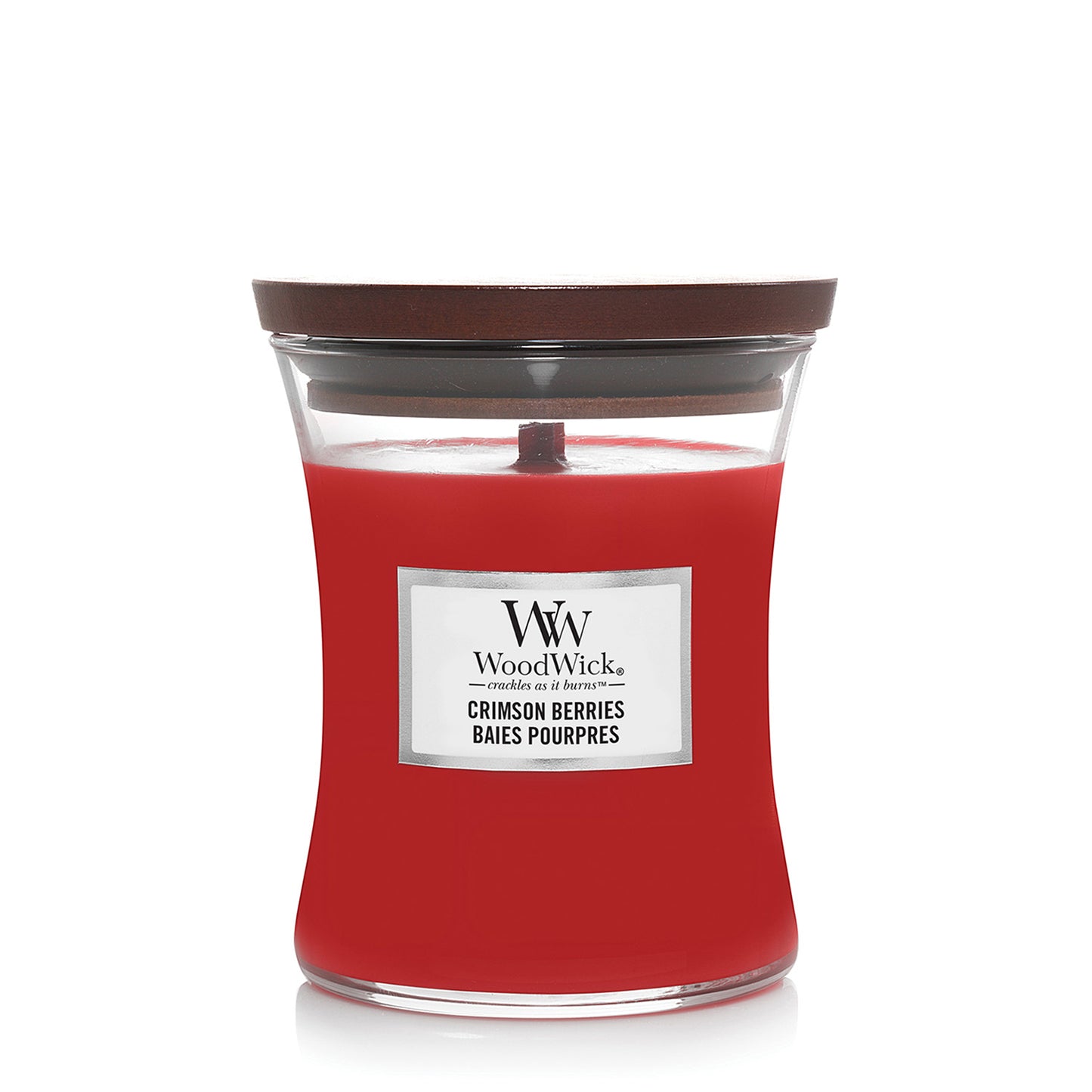 Woodwick Crimson Berries Medium Hourglass Candle