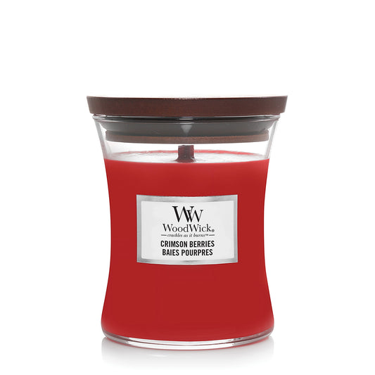 Woodwick Crimson Berries Medium Hourglass Candle