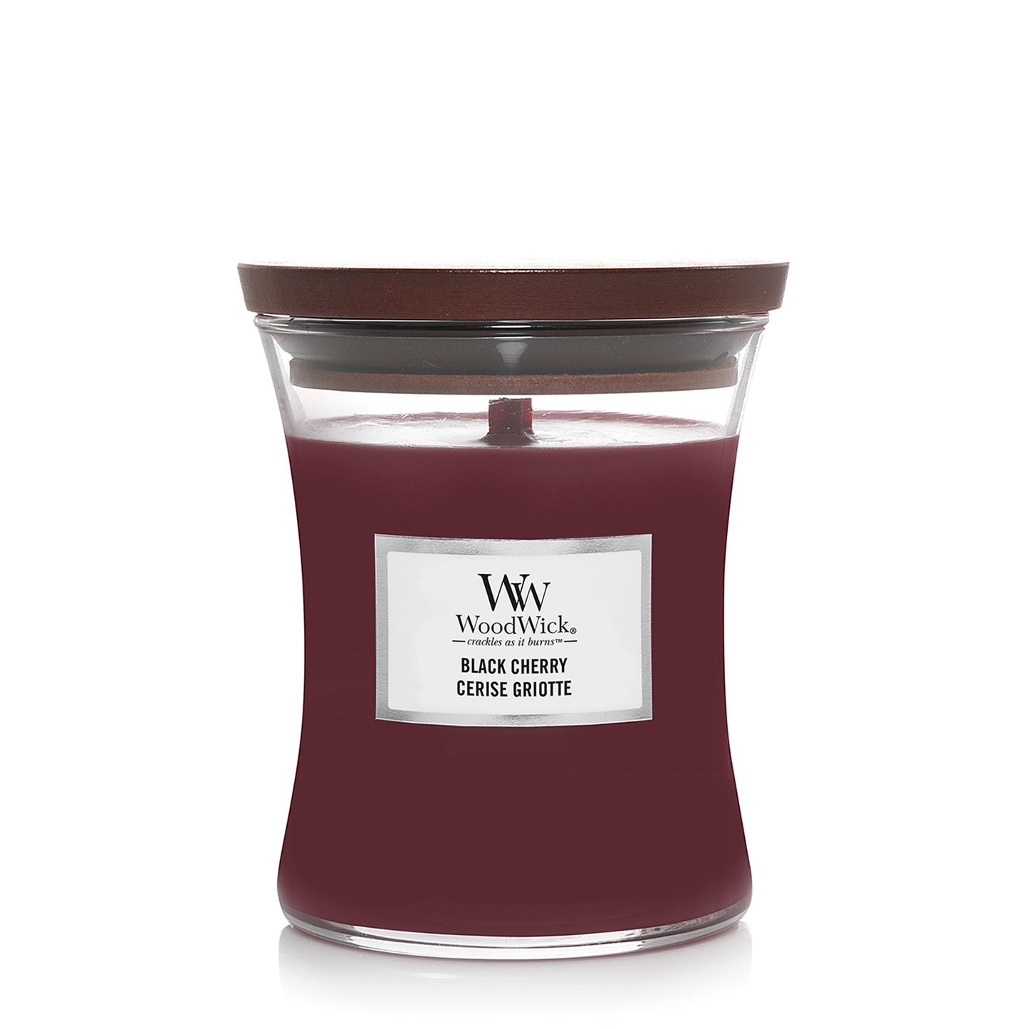 Woodwick Black Cherry Medium Hourglass Candle