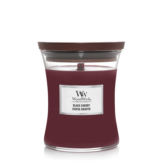 Woodwick Black Cherry Medium Hourglass Candle