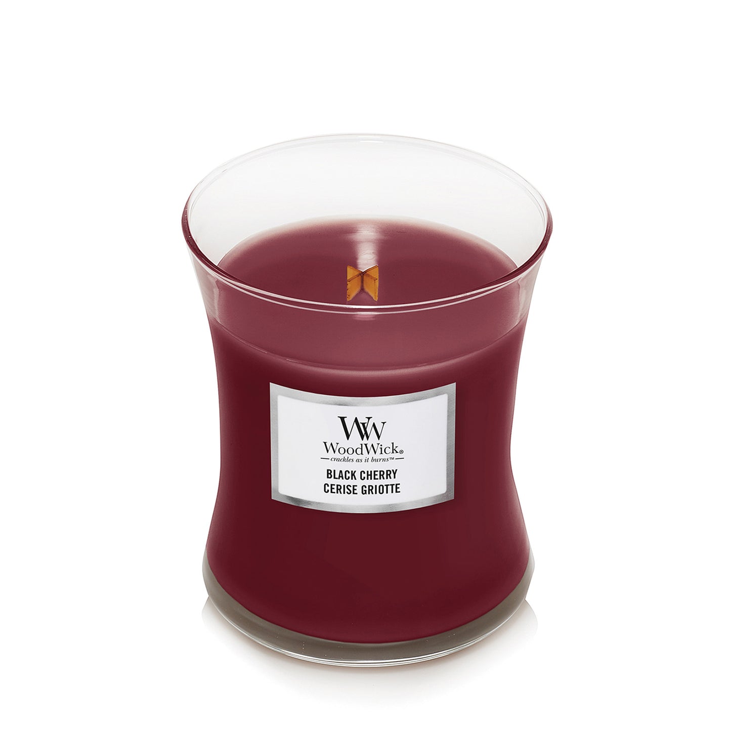 Woodwick Black Cherry Medium Hourglass Candle