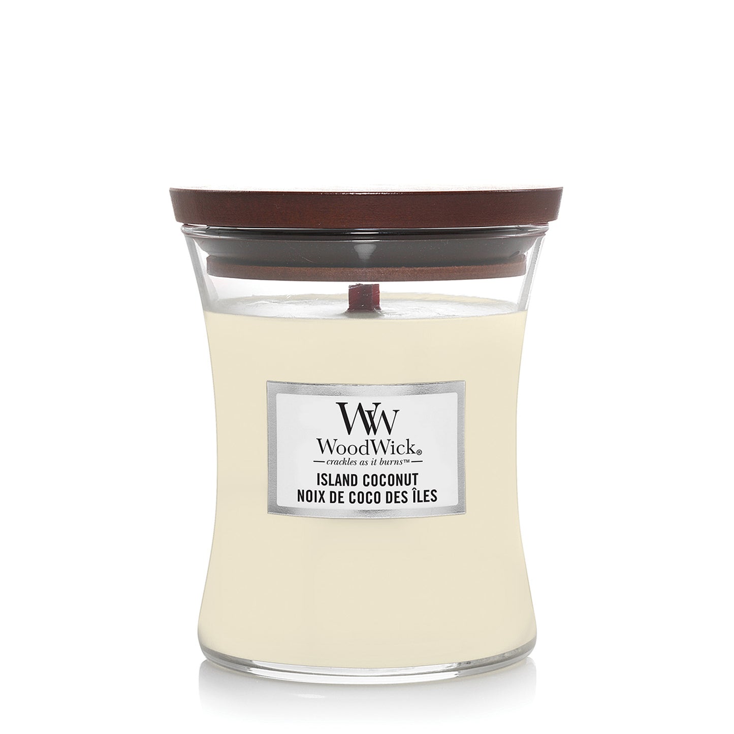 Woodwick Island Coconut Medium Hourglass Candle