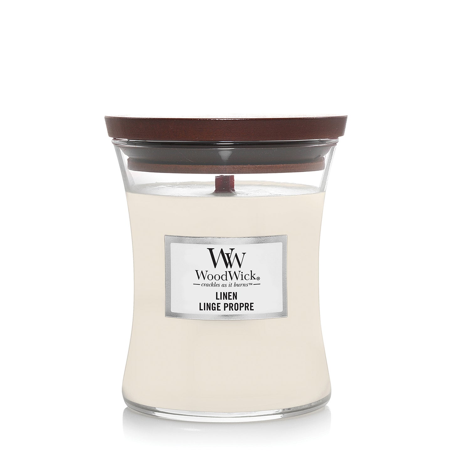 Woodwick Linen Medium Hourglass Candle