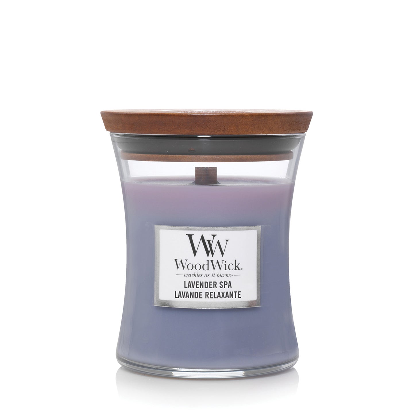 Woodwick Lavender Spa Medium Hourglass Candle