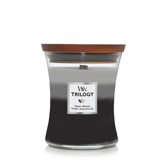 Woodwick Trilogy Warm Woods Medium Hourglass Candle