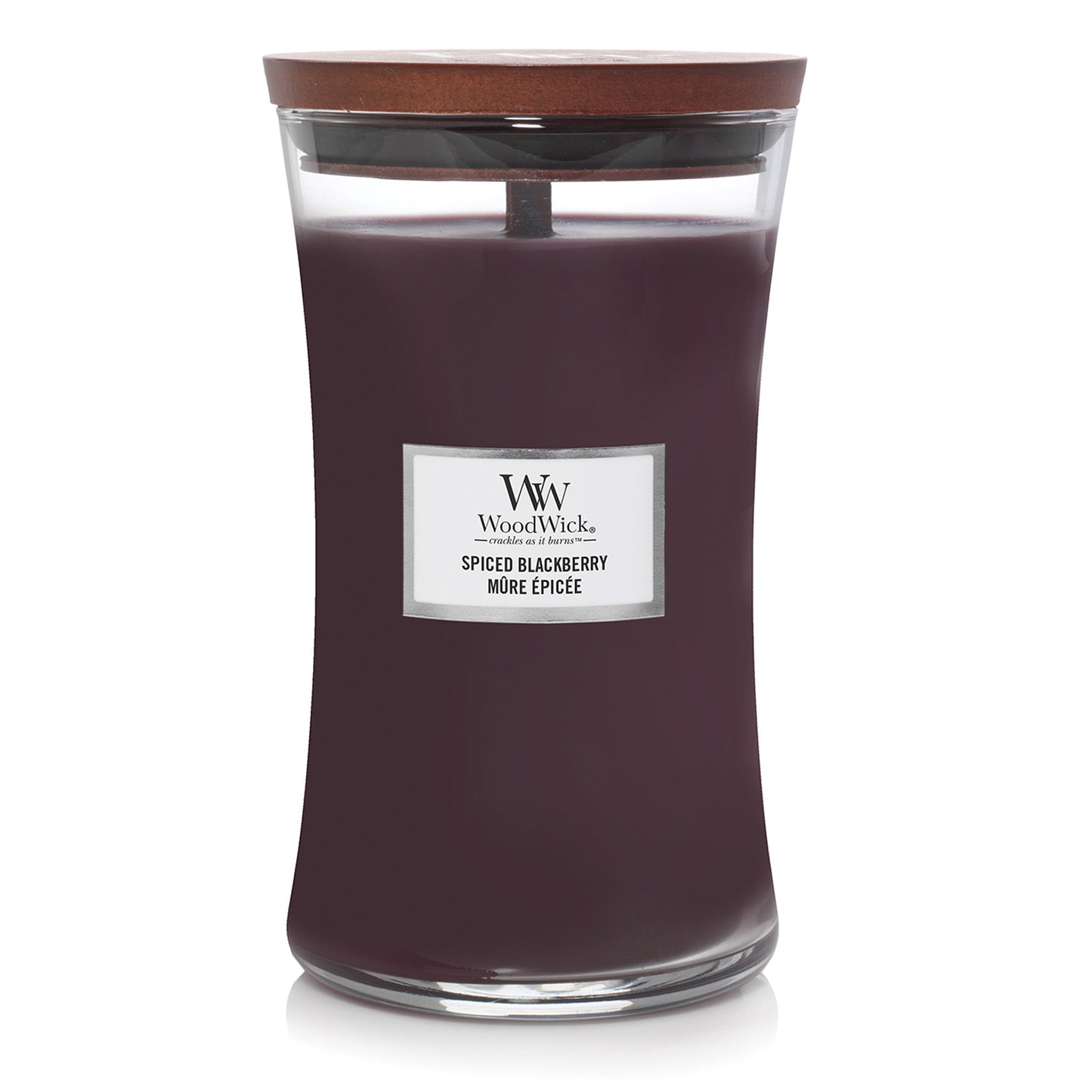 Woodwick Large Hourglass Spiced Blackberry Candle