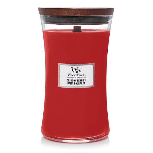 Woodwick Crimson Berries Large Hourglass Candle