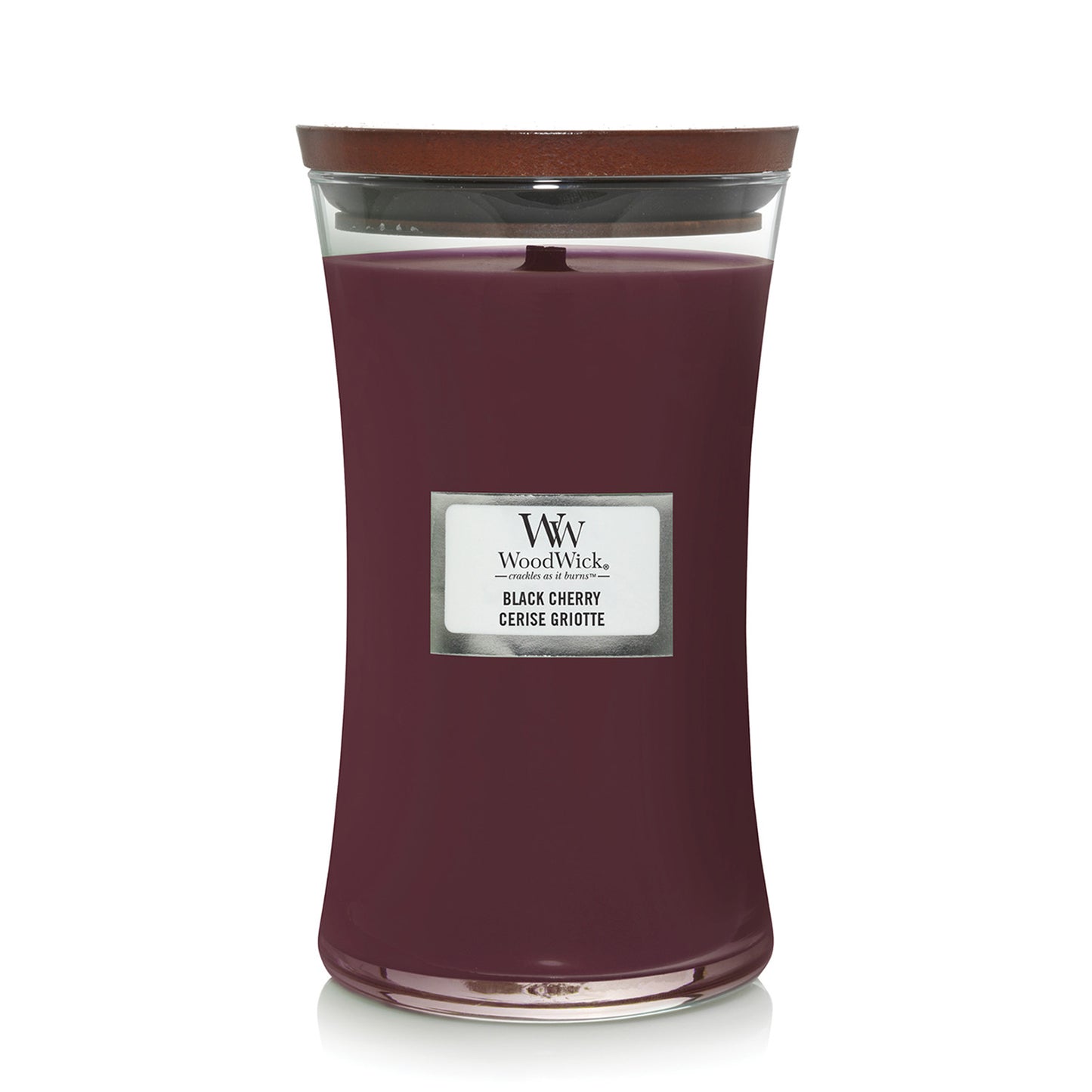 Woodwick Large Hourglass Black Cherry Candle