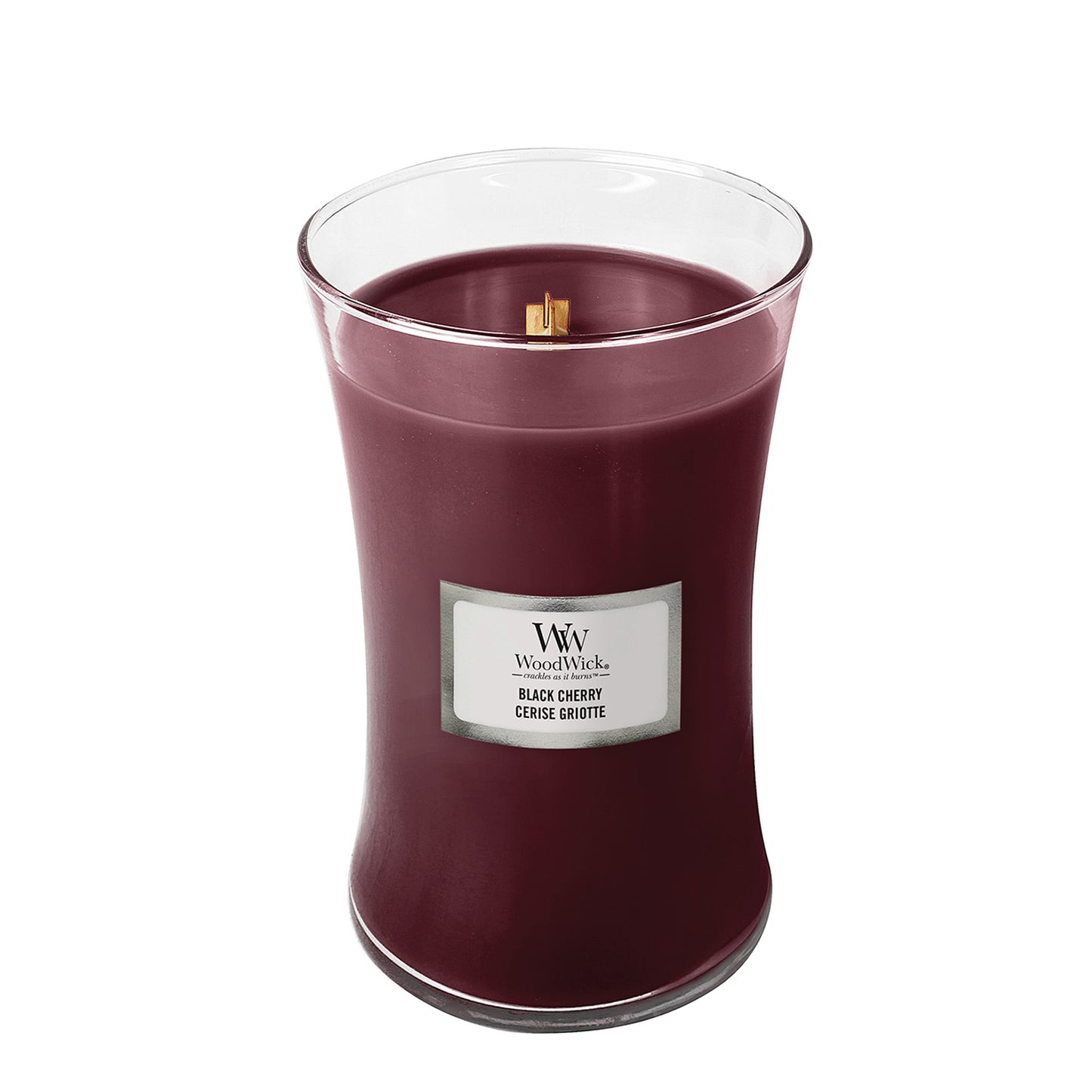 Woodwick Large Hourglass Black Cherry Candle