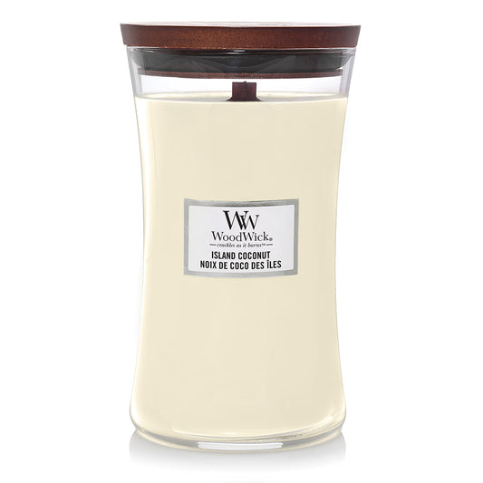 Woodwick Large Hourglass Island Coconut Candle