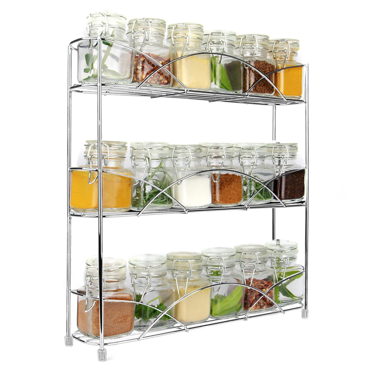 3 Tier Herb & Spice Rack Chrome