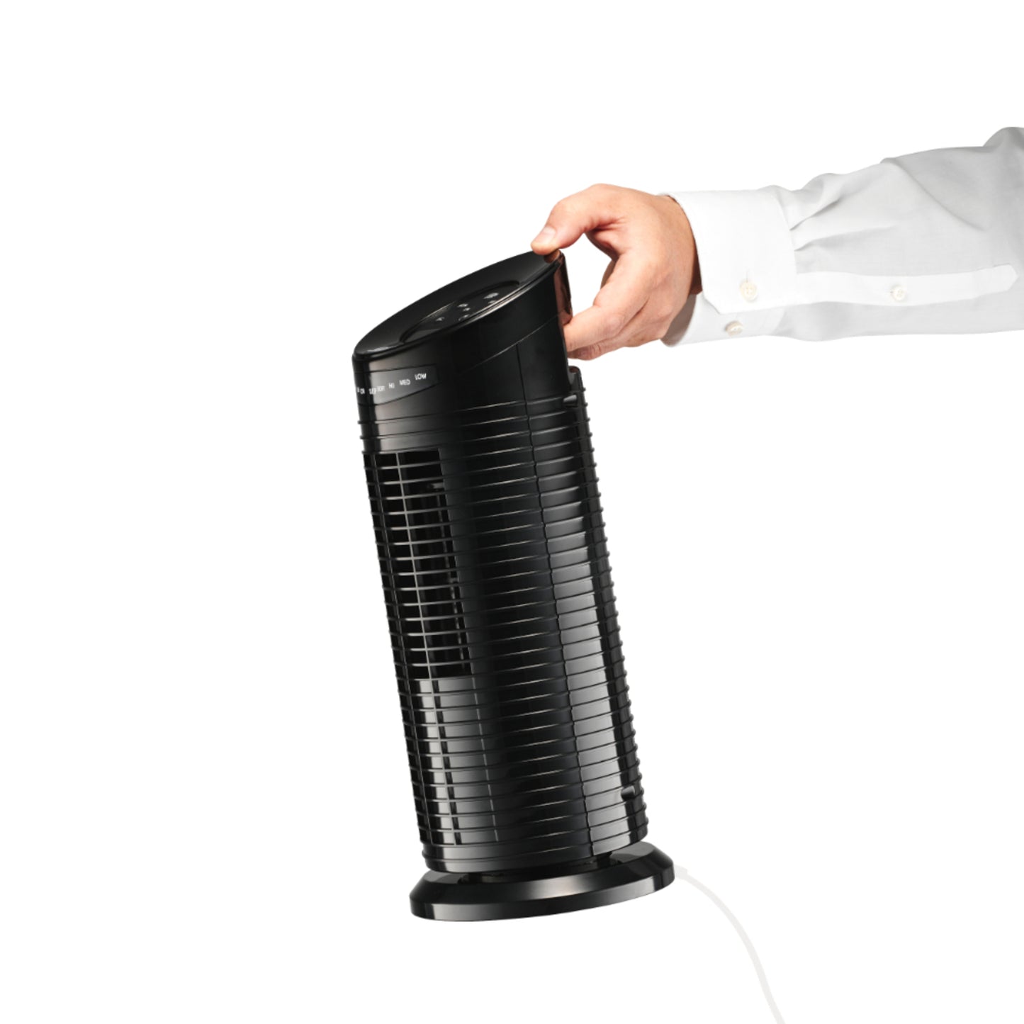 Solis Black Mini Tower Ventilator Fan