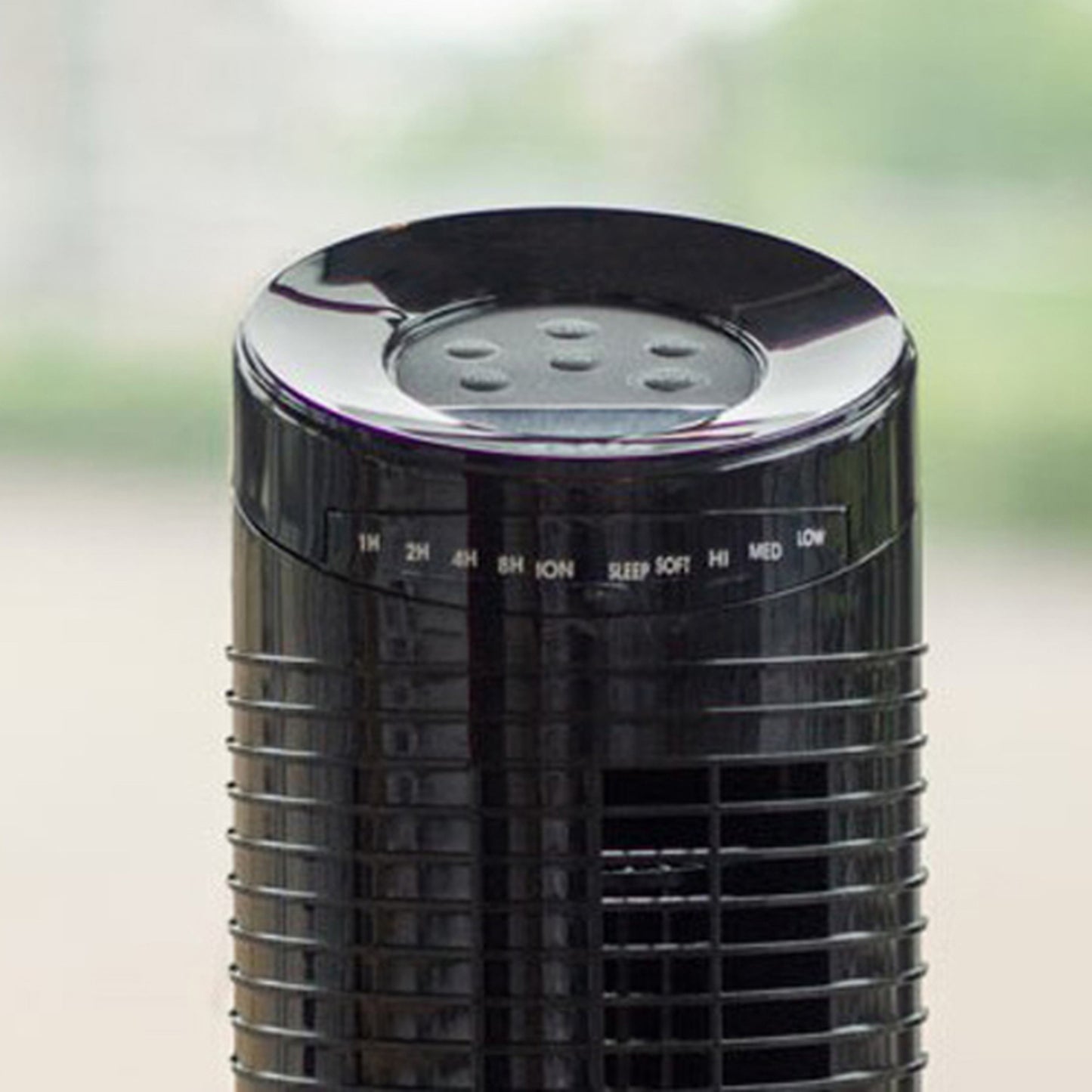 Solis Black Mini Tower Ventilator Fan