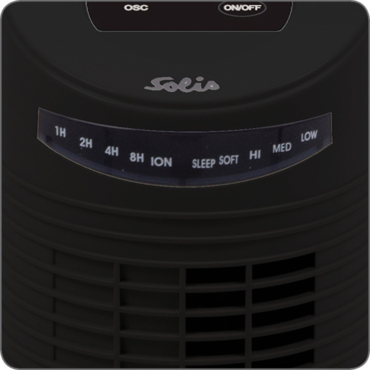 Solis Black Mini Tower Ventilator Fan