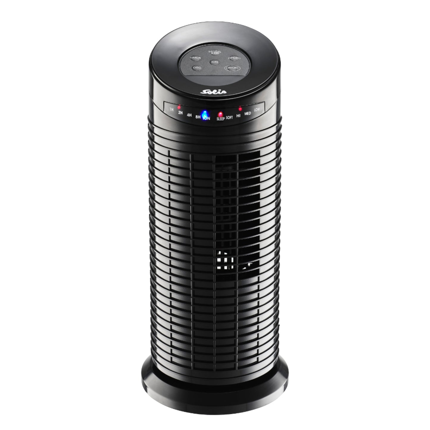 Solis Black Mini Tower Ventilator Fan