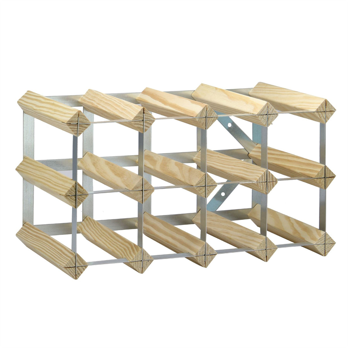 Wood & Metal Wine Rack