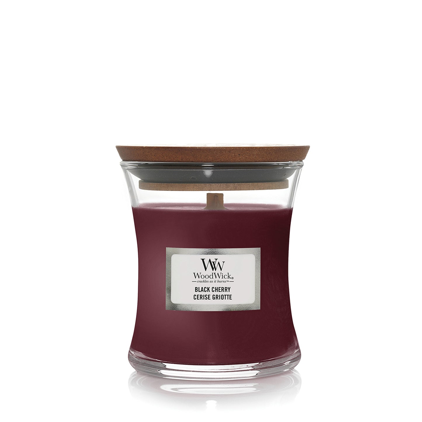 Woodwick Black Cherry Mini Hourglass Candle