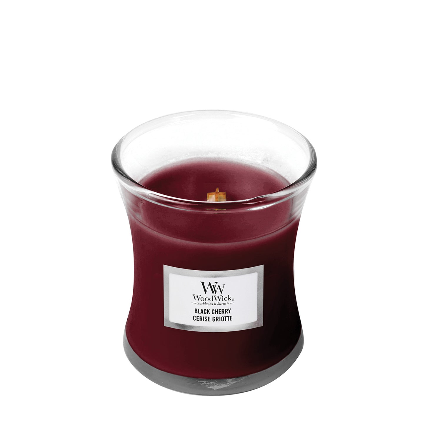 Woodwick Black Cherry Mini Hourglass Candle