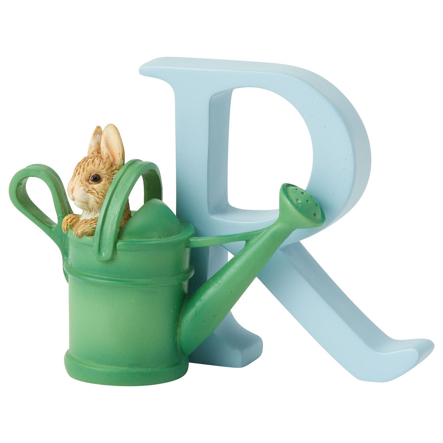 Beatrix Potter Letter R Peter Rabbit in Watering Can Figurine