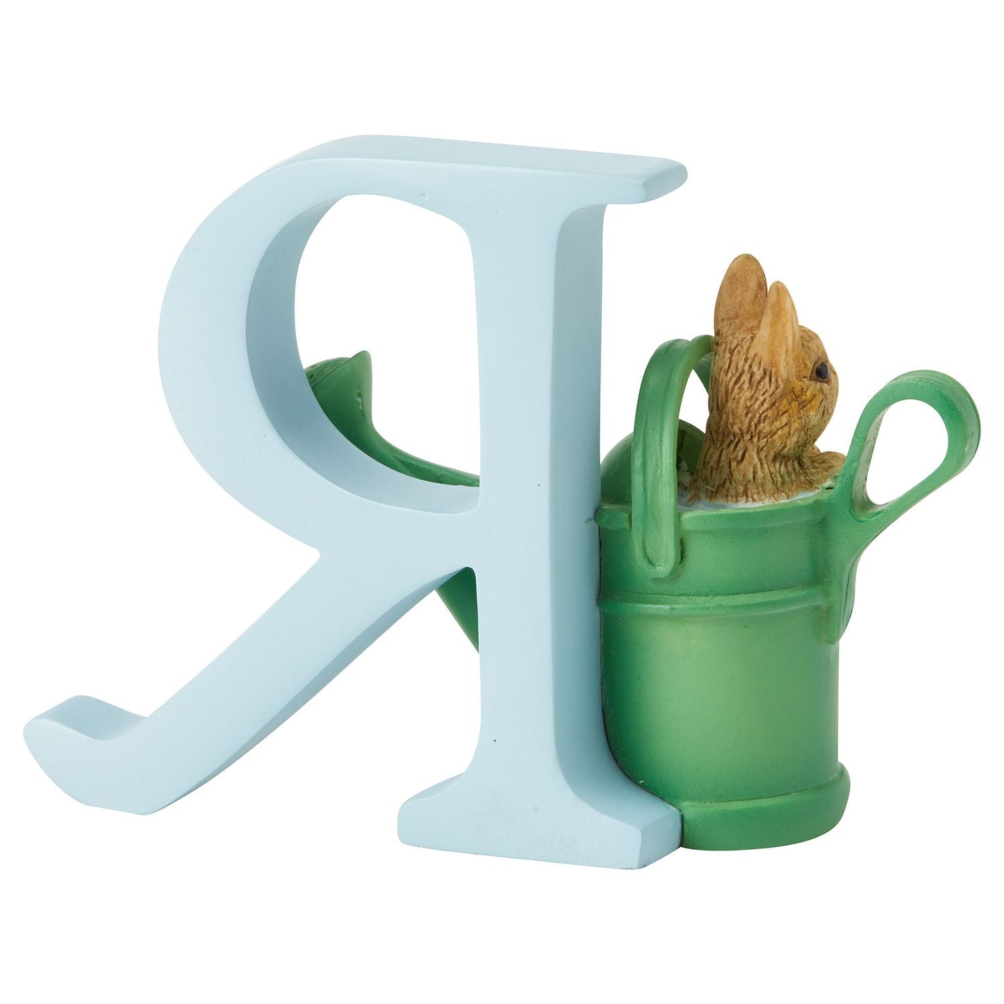 Beatrix Potter Letter R Peter Rabbit in Watering Can Figurine