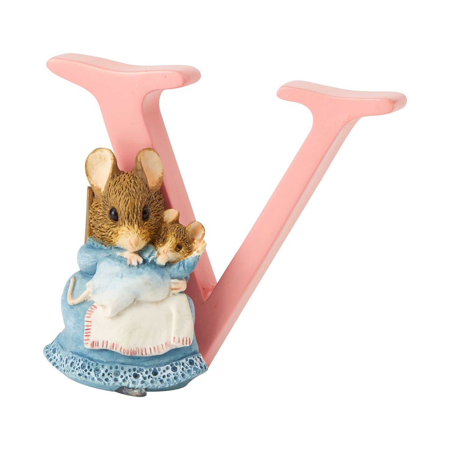 Beatrix Potter Letter V Hunca Munca and Baby Figurine