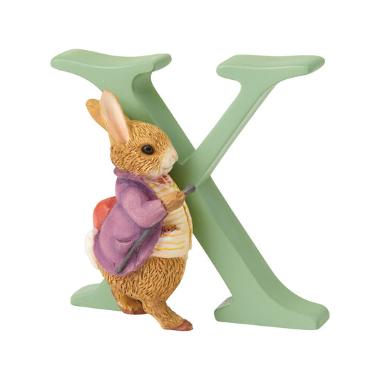 Beatrix Potter Letter X Old Mr Benjamin Bunny Figurine