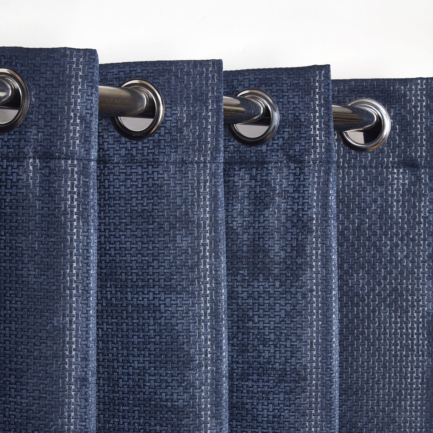 Ambiance Navy Blue Thermal Blackout Eyelet Curtains