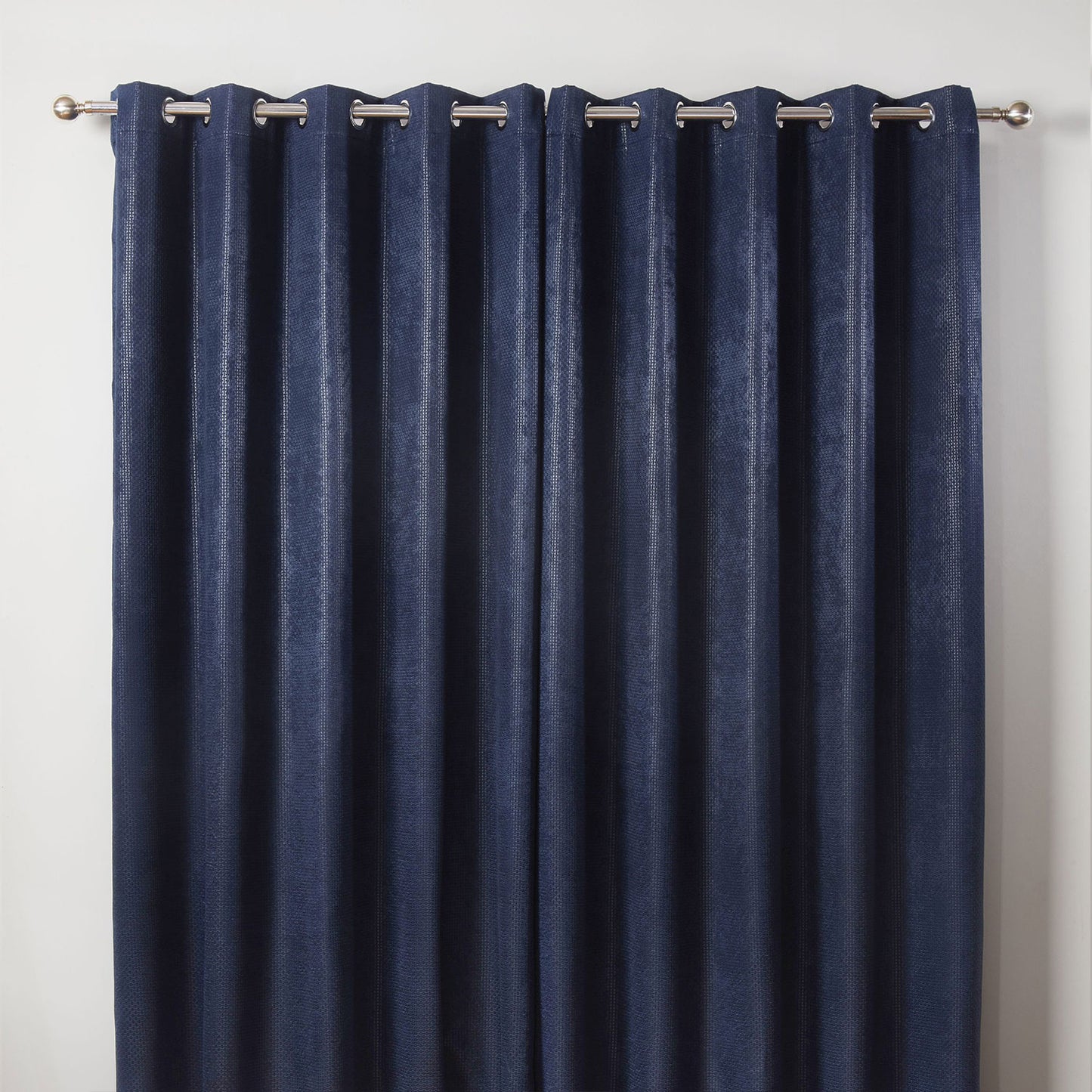 Ambiance Navy Blue Thermal Blackout Eyelet Curtains