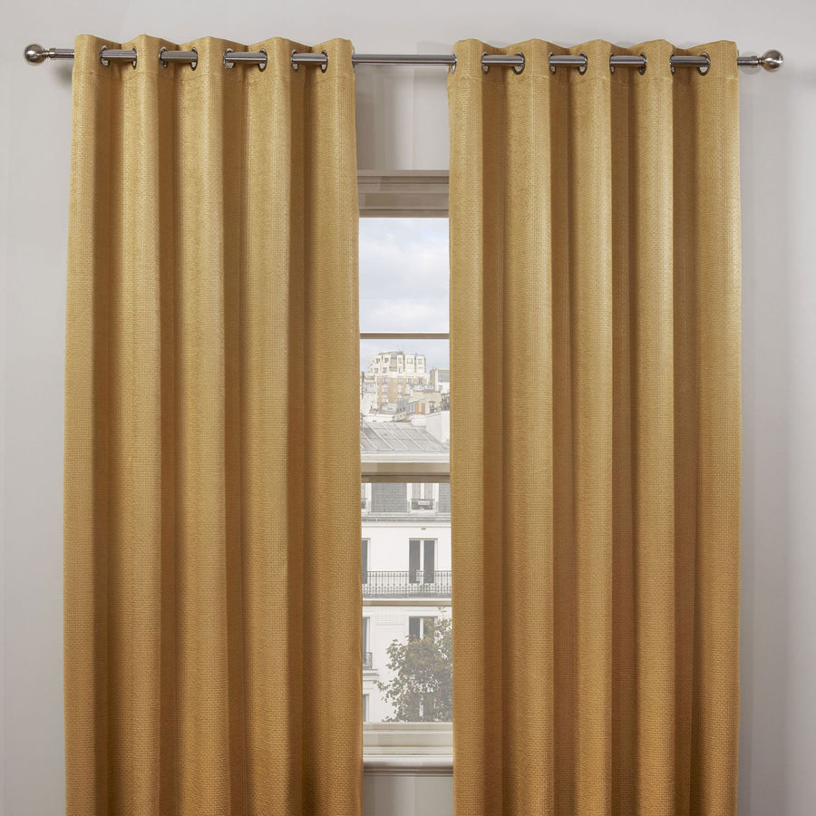Ambiance Ochre Thermal Eyelet Curtains
