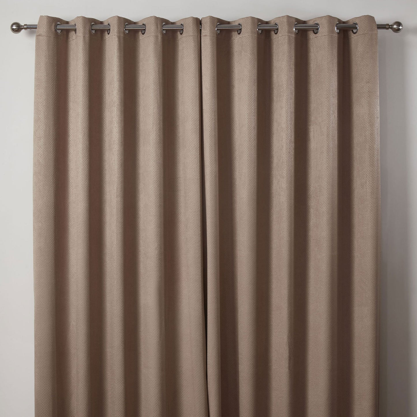 Ambiance Taupe Thermal Blackout Eyelet Curtains