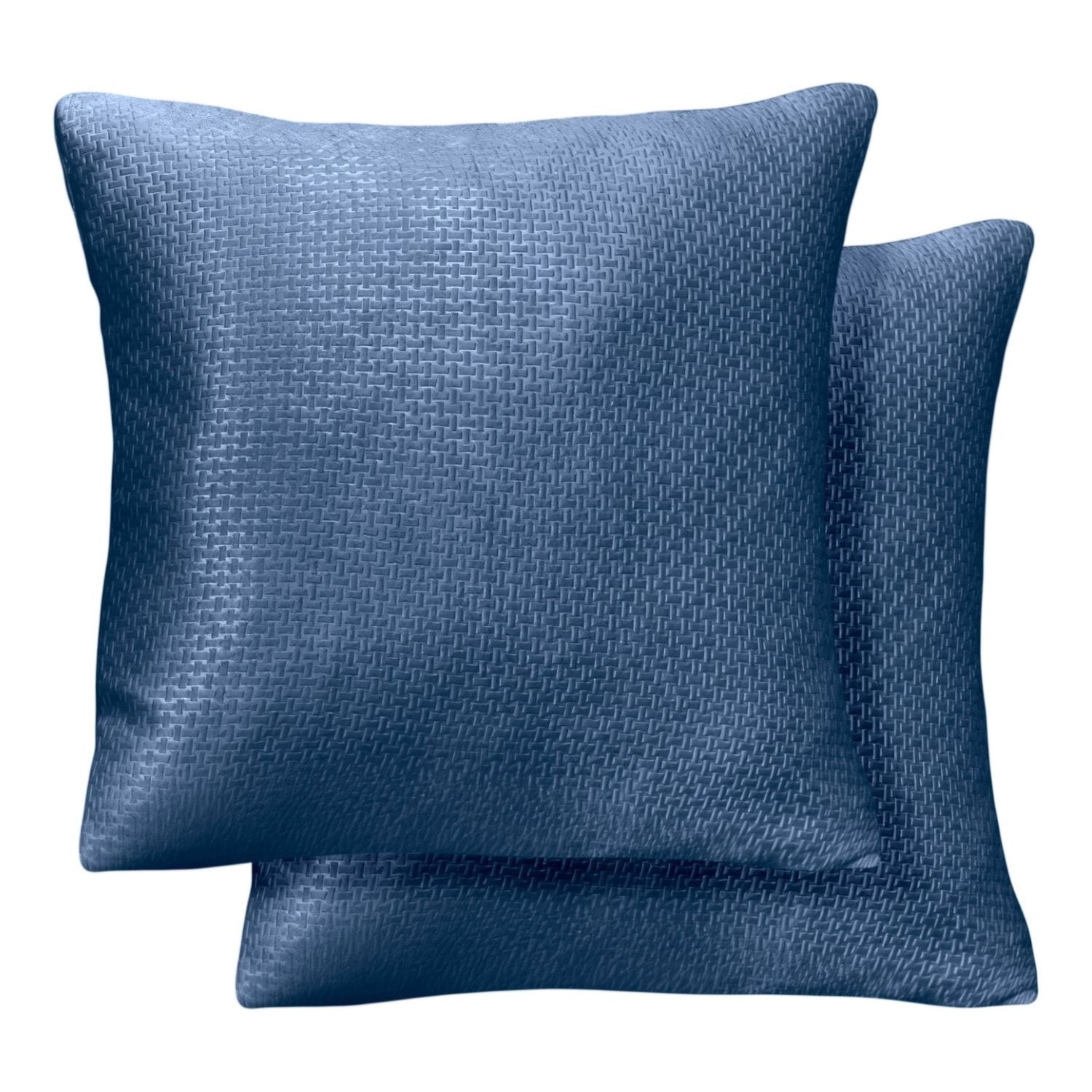 Ambiance Navy Blue Cushion Covers Pair (43cm x 43cm) Julian Charles Home — free download
