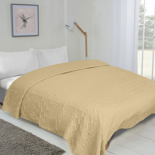 Aran Cream Bedspread