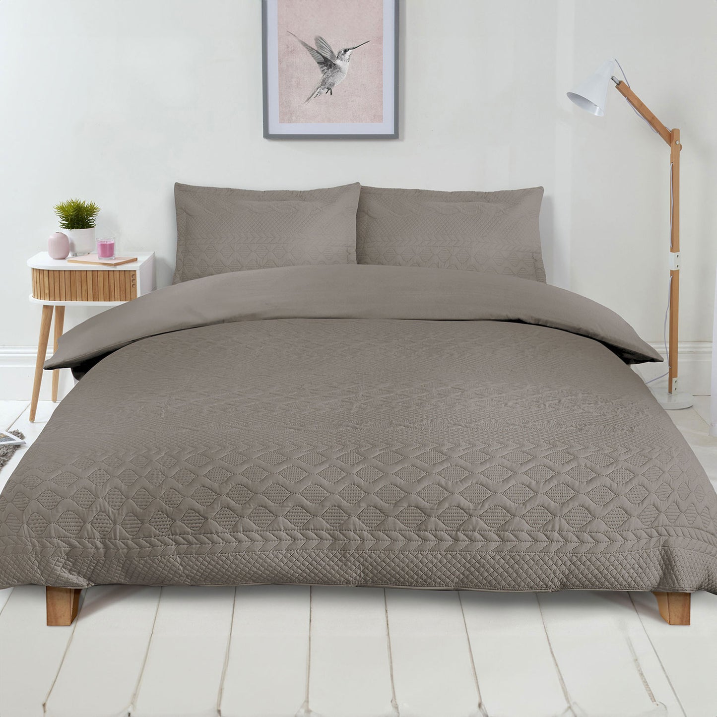 Aran Stone Duvet Set