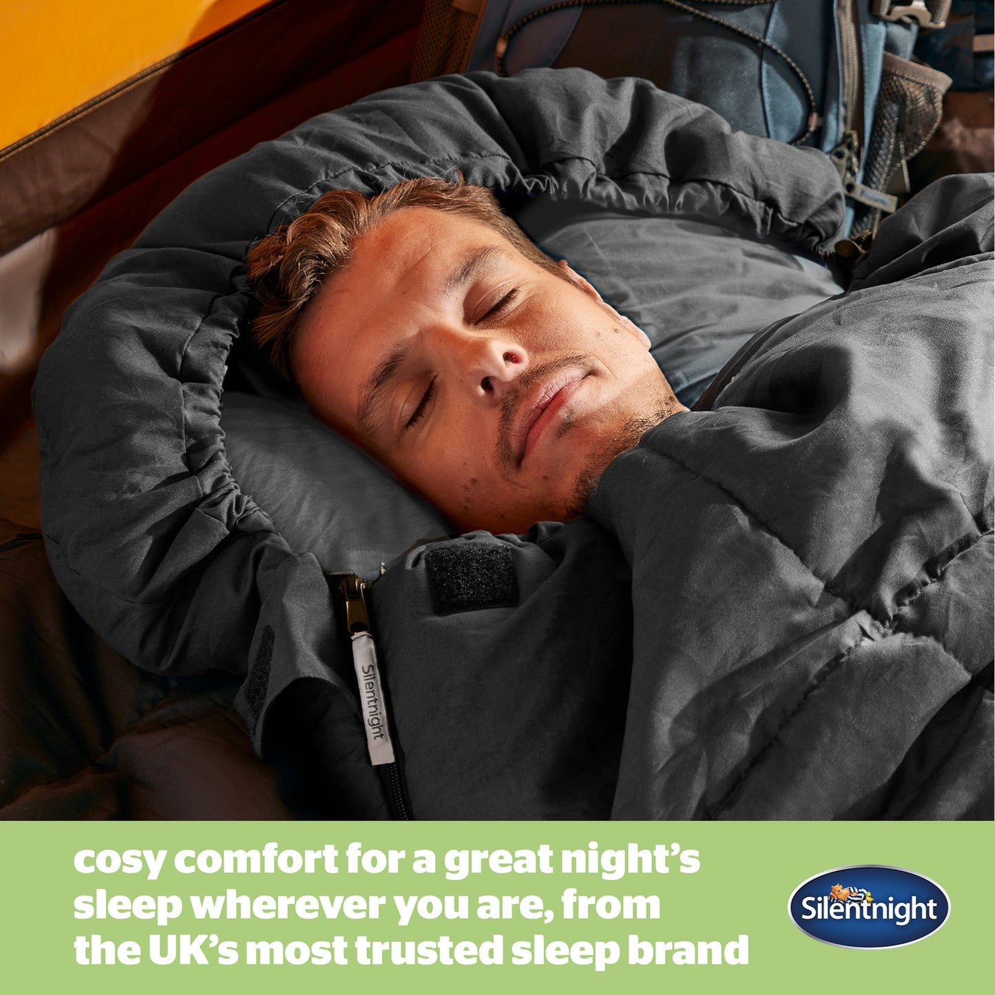Silentnight Black Soft Fill Adult Single Sleeping Bag