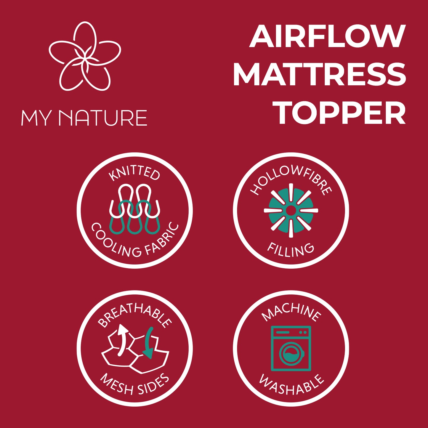 My Nature Airflow Cooling Mattress Topper