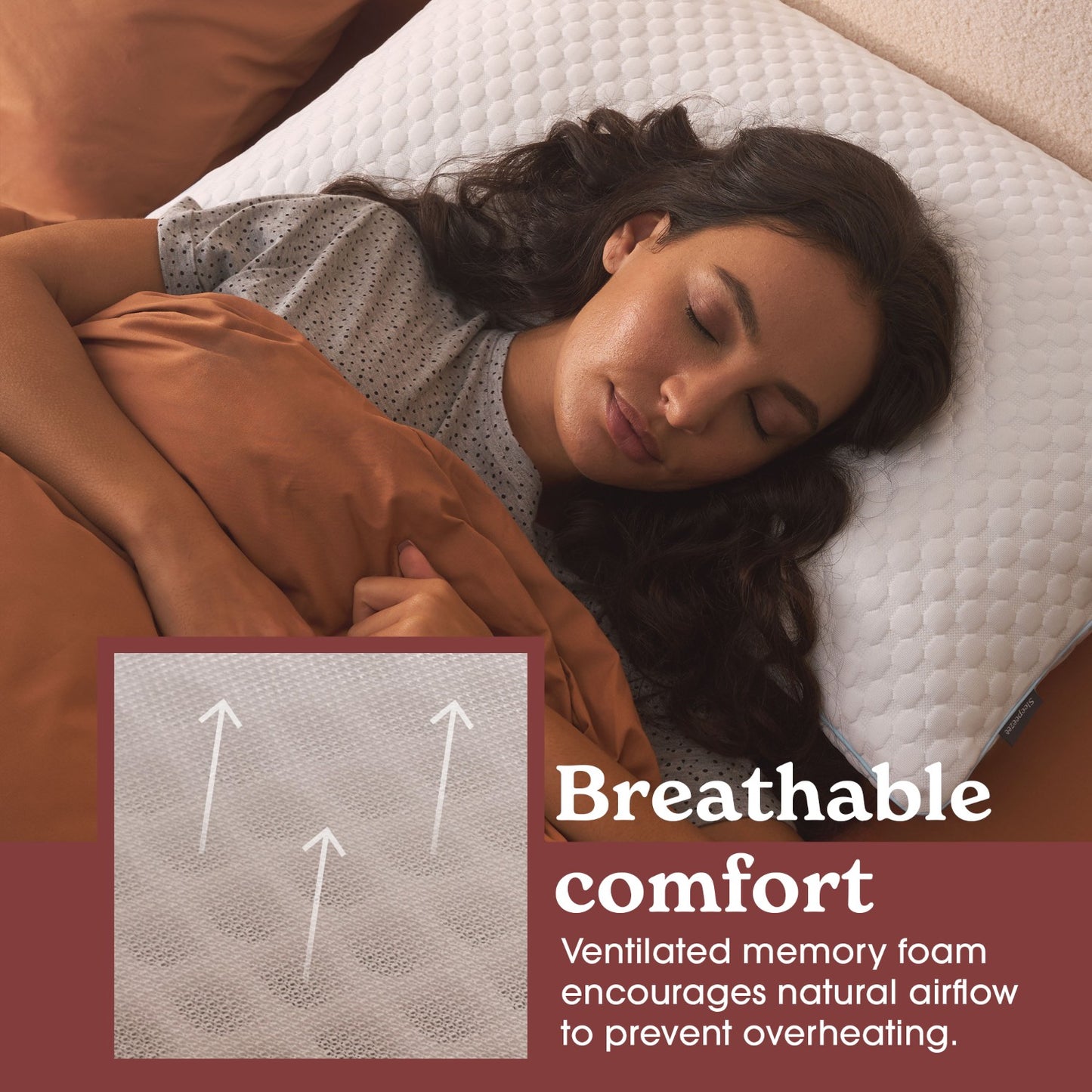 Sleepeezee All Seasons Support Memory Foam Pillow