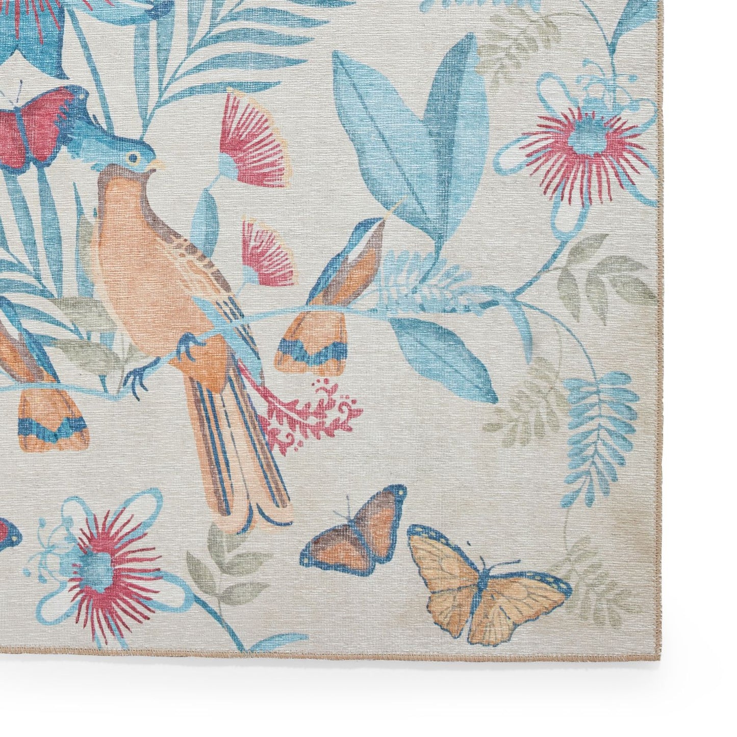 Catherine Lansfield Amaya Tropical Birds Blue Rug