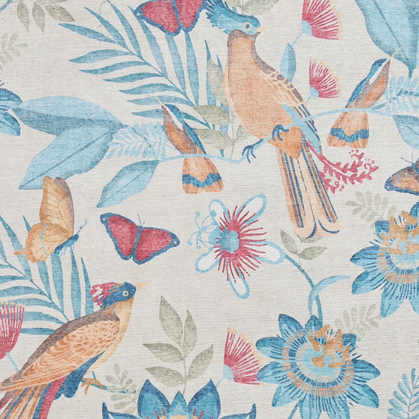 Catherine Lansfield Amaya Tropical Birds Blue Rug